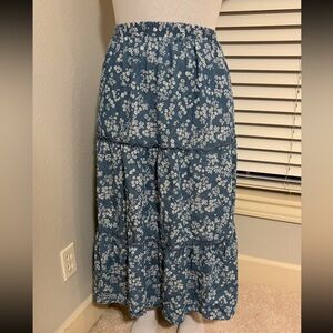 Robert Louis Floral Patterned Maxi Skirt